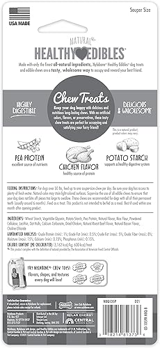 Vista 40 de Nylabone Healthy Edibles - Premios para perro para masticar, todo natural, larga duración sabor a mantequilla de maní (Peanut Butter) 1 unidad