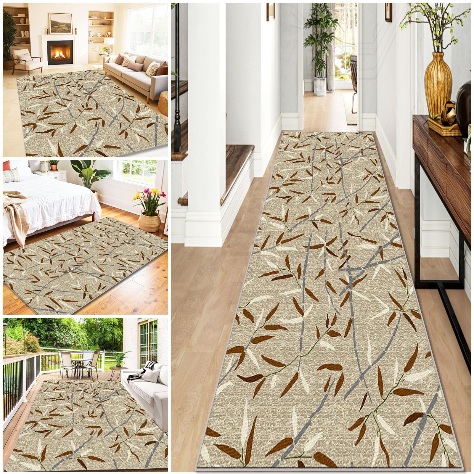WAWFONG Carpet Runner for Hallway Non Slip Long Kitchen Runner Rug 40 x 60 cm Washable Hallway Hall Runner Heavy-Duty Absorbent Area Rugs Door Mats Heavy-Duty Absorbent Area Rugs Door Mats Runner Rug