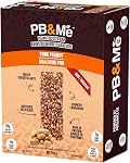 PB&Me Peanut Butter Protein Bars – Pure Peanut, 10g Protein, Low Sugar, High Fiber, No Artificial Sweeteners or Preservatives, Meal Replacement, 12-Pack, Snack Bars for Work, Gym & Travel