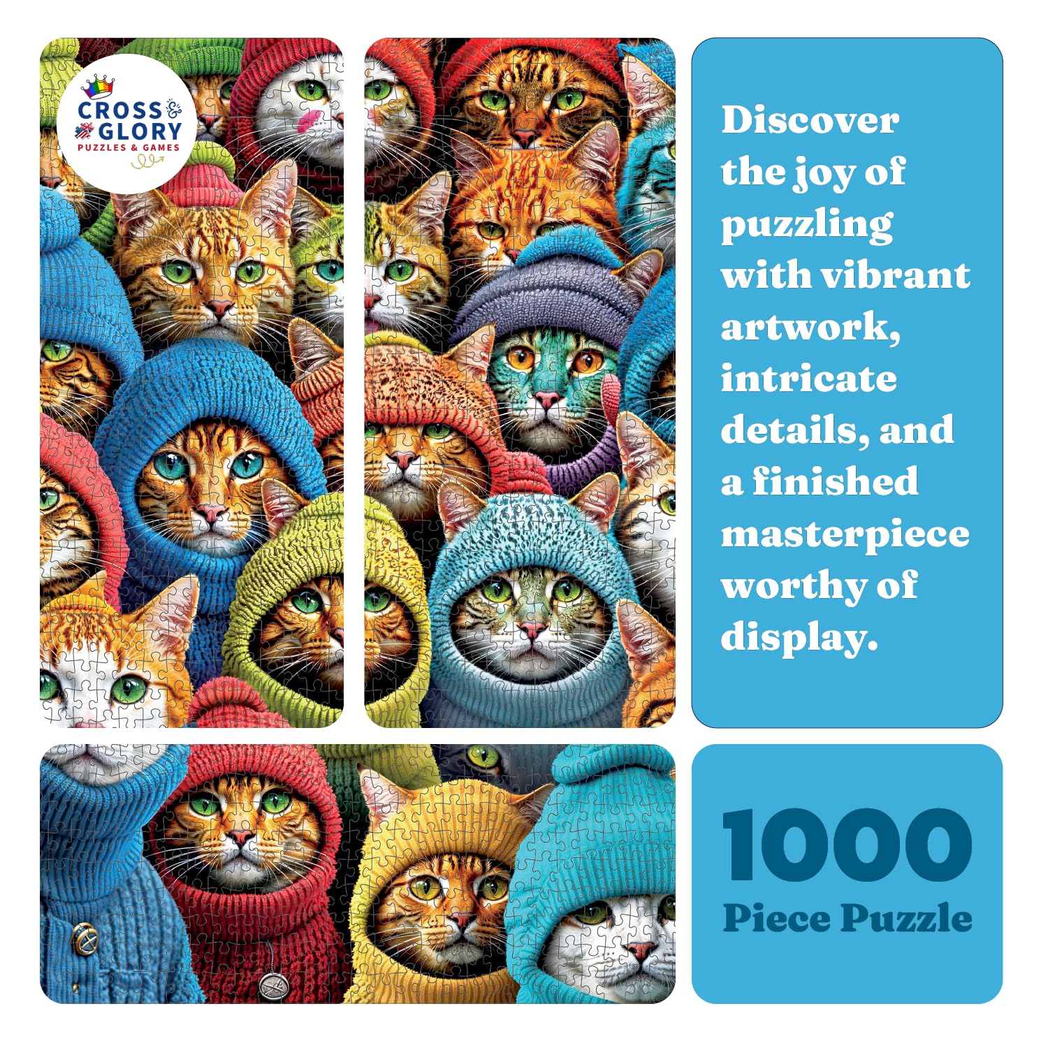 Amazon.com: Cross & Glory | 1000 Piece Jigsaw Puzzles for Adults