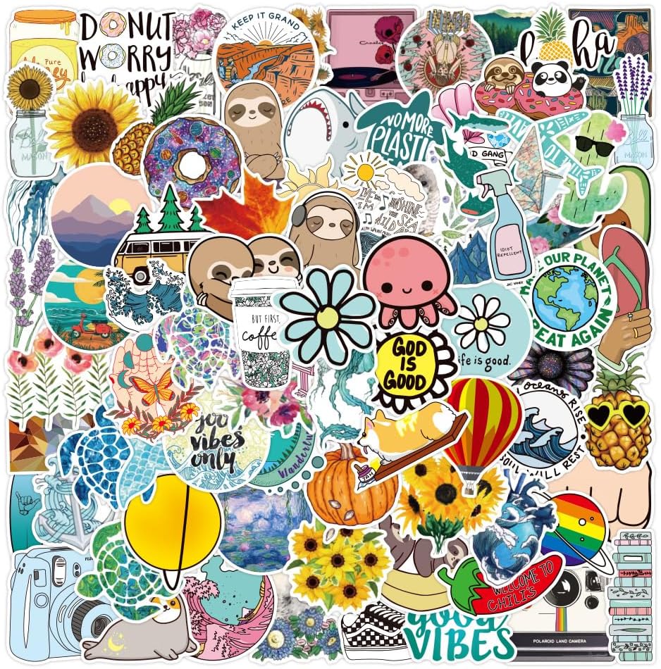 CSPARKV 101 Autocollants De Gribouillis Imperméables. Autocollants En Vinyle Pour Skateboard Scrapbooking Thermos Ordinateurs Portables Et Voitures Pour Enfants Et Adultes 85684115