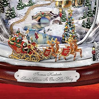 holidayさま Amazon.com: The Bradford Exchange Thomas Kinkade Santa Claus