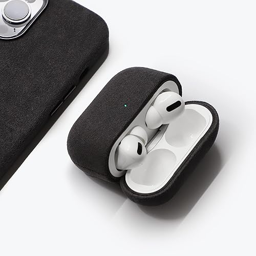 Miniatura 5 de ALMA Funda Alcantara para AirPods Pro, AirPods Pro de 2 generación (Gen 2, rosa)