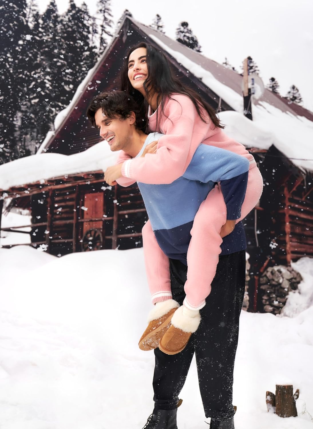 DAVID ARCHY Fleece Pajamas for Women Warm Fuzzy Winter Cozy Soft Comfy Long Sleeve 2 Peices Pj Sets Sleepwear Loungewear - Image 5