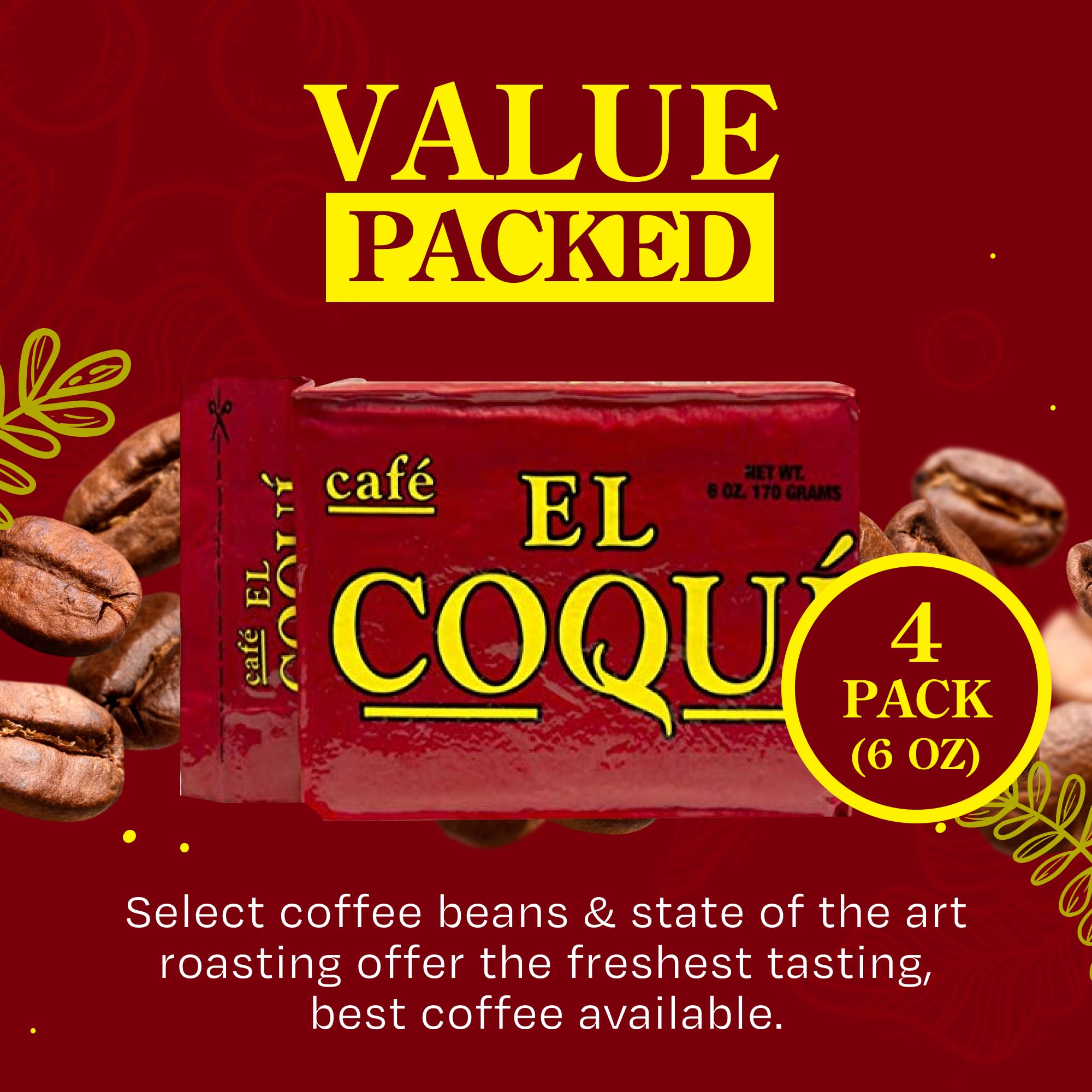 El Coqu Dark Roast Espresso Ground Coffee Rich Ground Coffee Authentic Puerto Rican Style Coffee Vacuum Sealed Ground — view 4