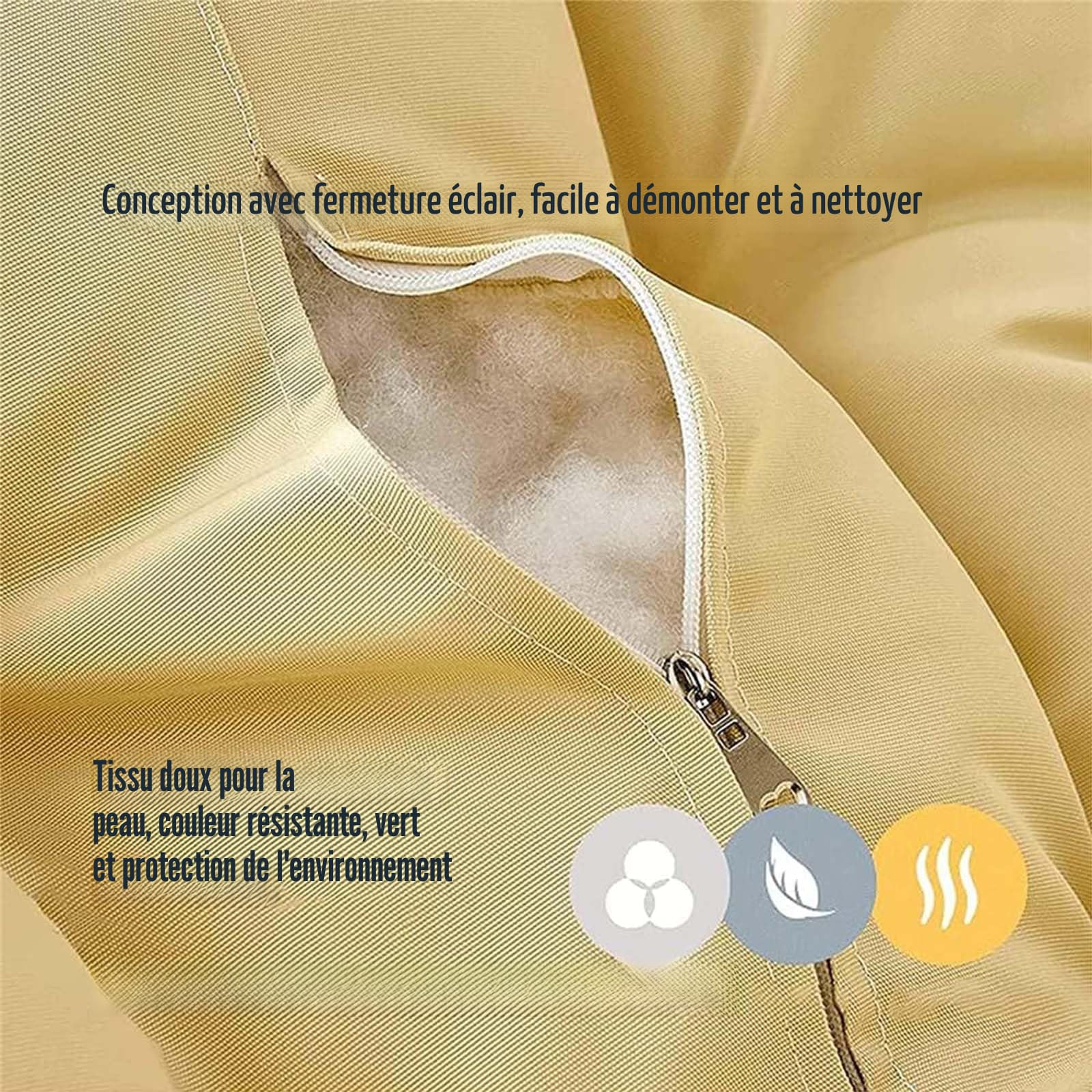Coussin de chaise suspendue - Coussin de siège rond épais style nid douillet en coton pour chaise papasan, hamac, radar, chaise en forme d'œuf - Utilisation intérieure/extérieure - Pour balcon