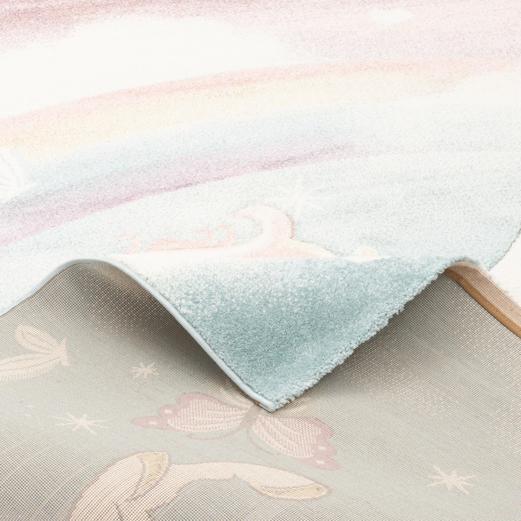 Pergamon Kinder Teppich Maui Kids Pastell Einhorn Bunt in 5 Größen