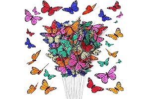 Lyrow Monarch Butterfly Decorations: Lifelike Artificial Butterflies for Enchanting Decor