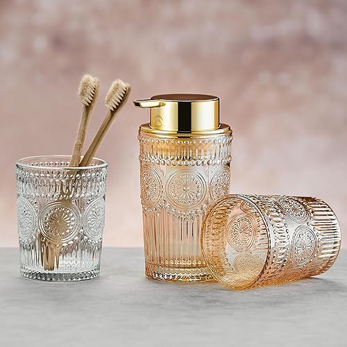 Miniatura 7 de Dispensador de jabón de manos espumoso, soporte de jabón de espuma de vidrio, dispensador de loción recargable (L-Clear-Foaming)