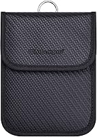 Vista 9 de Wisdompro Protector de llavero RFID para llave de coche con bloqueo de señal, WP4697 Bolsa Faraday para anti-hackeo, bolsa antirrobo