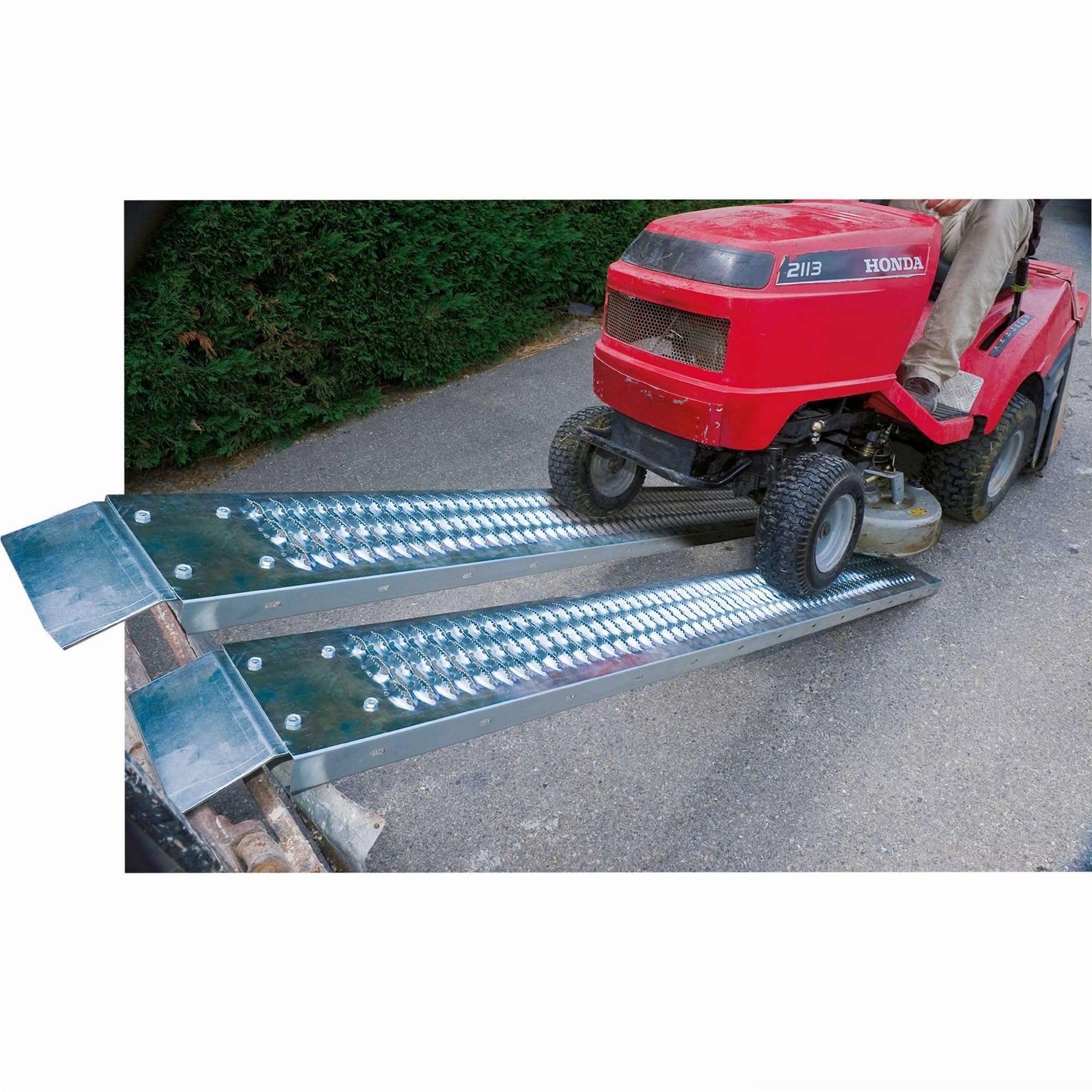 Lot de 2 rampes de Chargement 185 cm Gris