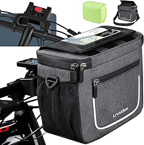 Borsa Manubrio Bici 4L Impermeabile - Con Tasca Touchscreen Per Telefono E Tracolla Rimovibile Per MTB E City Bike - Foto 8