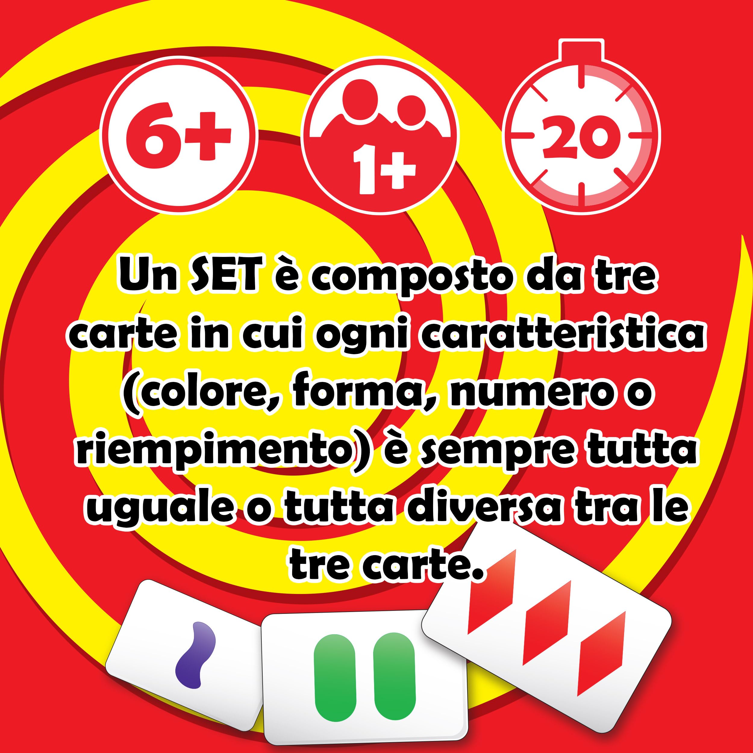 Goliath - SET - Gioco di Carte di Percezione Visiva e Riflessione - Gioco da Tavolo per Famiglie e Bambini dai 6 Anni - Formato da Viaggio - Regole Semplici - Idea Regalo per Bambini e Adulti