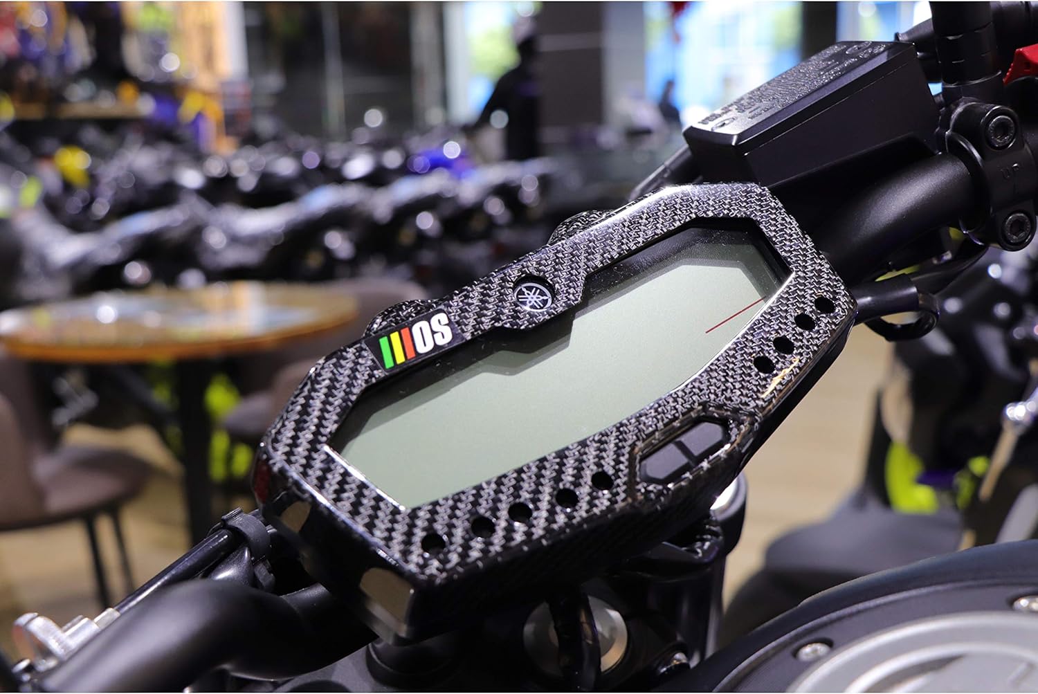 MOS Carbon Fiber Speedometer Cover Compatible with Yamaha MT-07 2013-2020