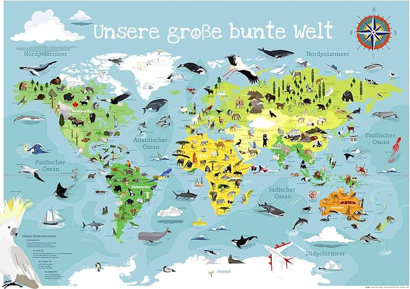  Suchergebnis auf Amazon.de für: weltkarte kinder Illustration 