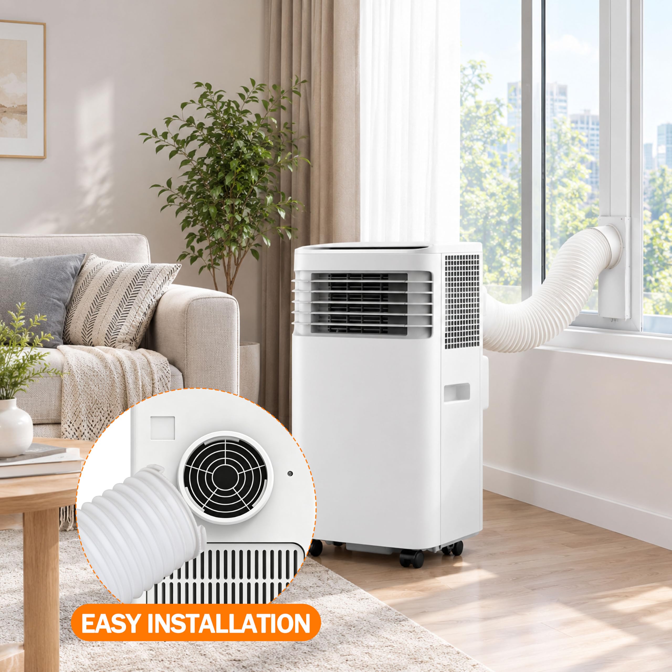 Amazon.co.jp: ポータブルAC排気ホースカプラー 15cmエアコン換気口用