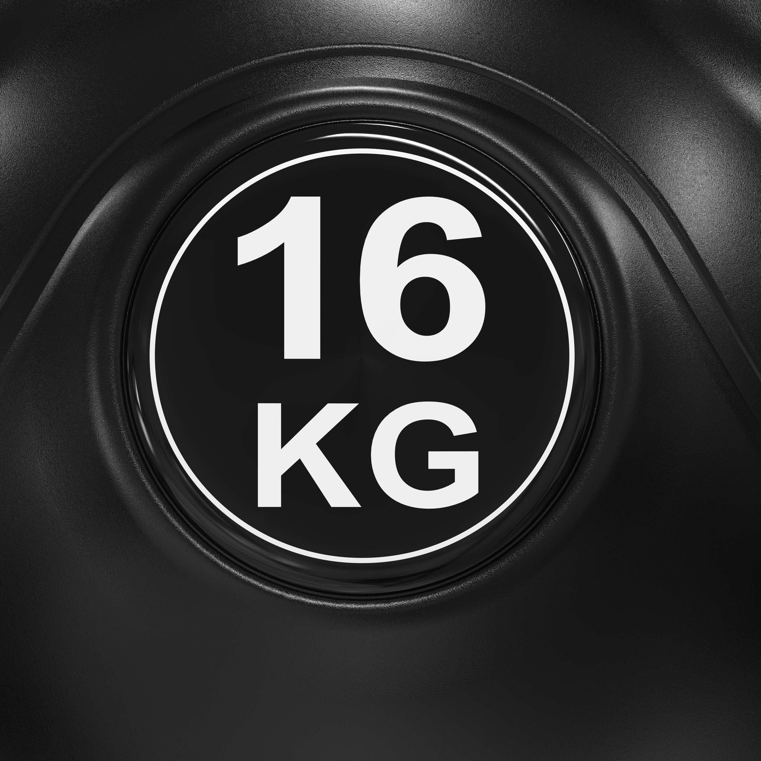 Tunturi Kugelhantel, Kettlebell, PVC mit Sand gefüllt, 2 kg