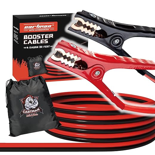 3. Cartman Heavy-duty Booster Jumper Cable