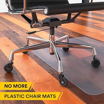 Office Chair Wheels | FIT IKEA Chairs ONLY| Soft 3 Computer Chair Caster Wheels Protect Your Hardwood Floors Better Than Any Office Chair Mat, Set of 5 Desk Chair Wheels, No Scratching or Marking.