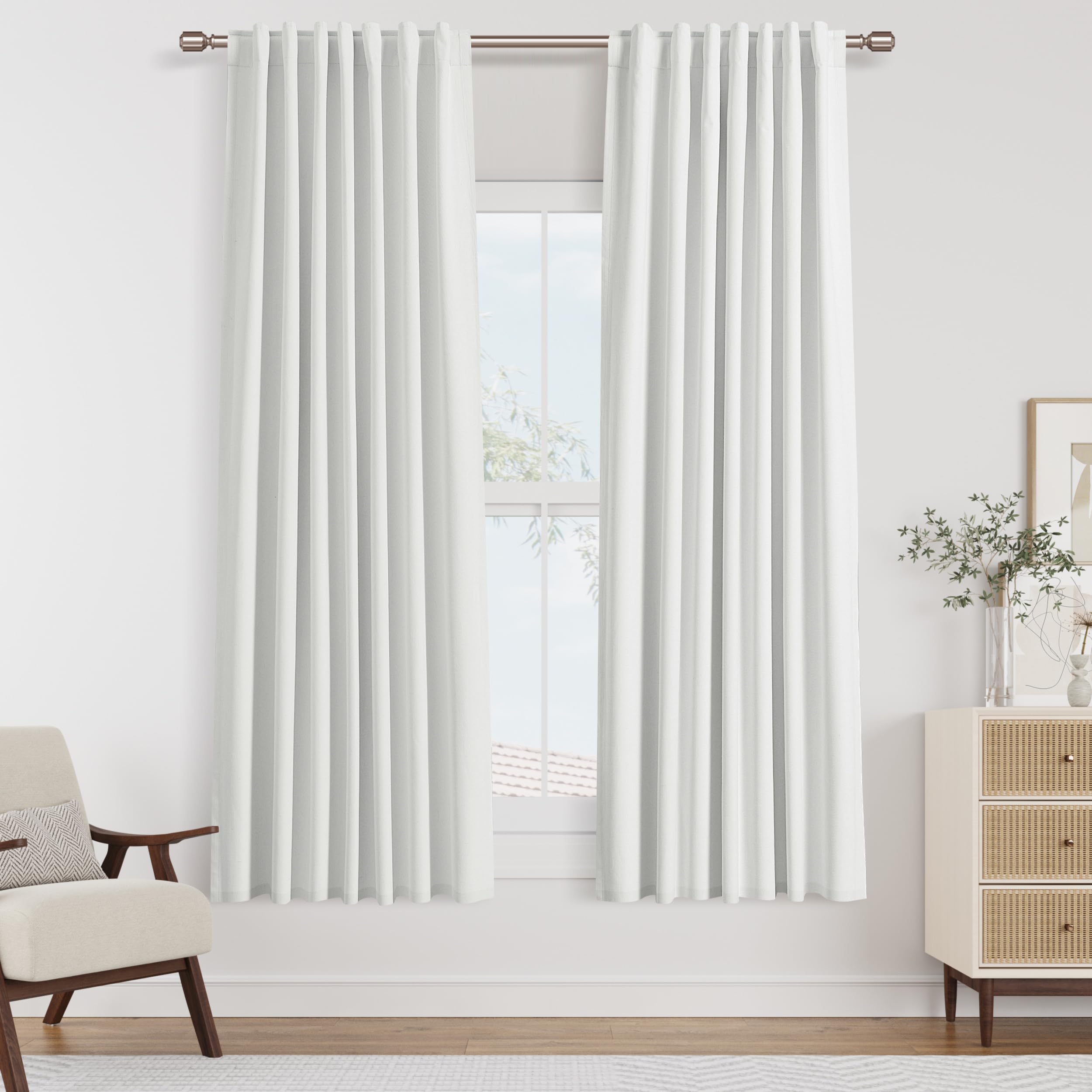 Photo 1 of Guken Extra Wide Blackout Curtains 100"W x 96"L - 1 Panel
