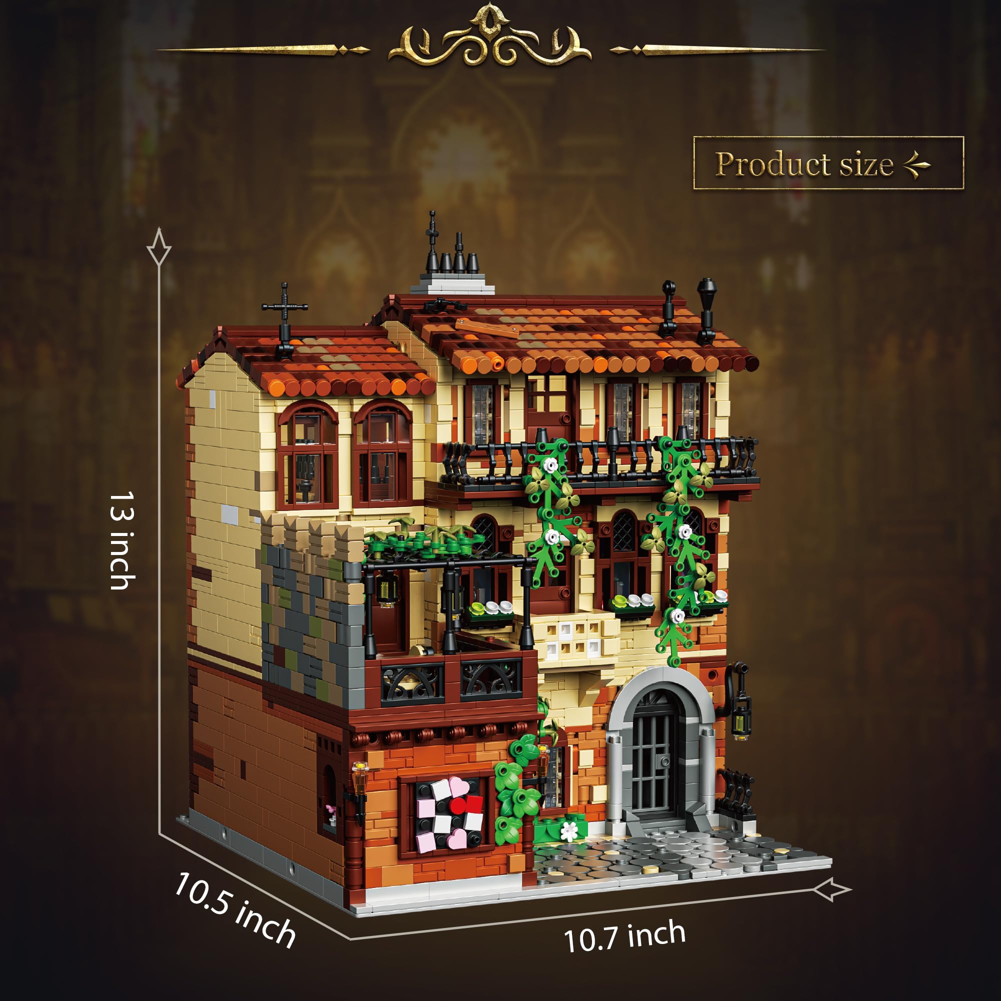 Amazon.co.jp: Jules バルコニー ロマンチック MOC ハウスビルディング