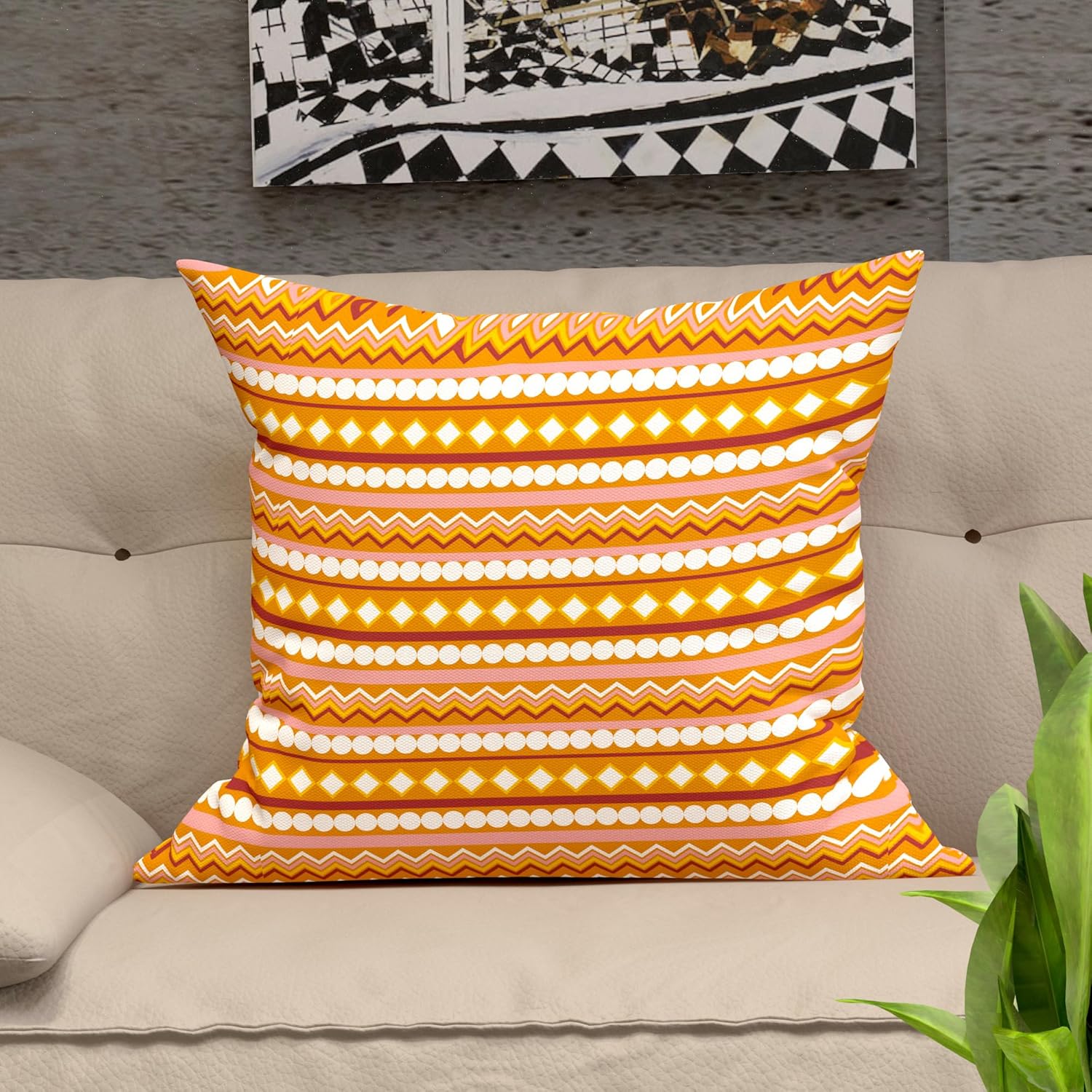Sladjana Fall Sweet Home Throw Pillow Covers Boho Accent