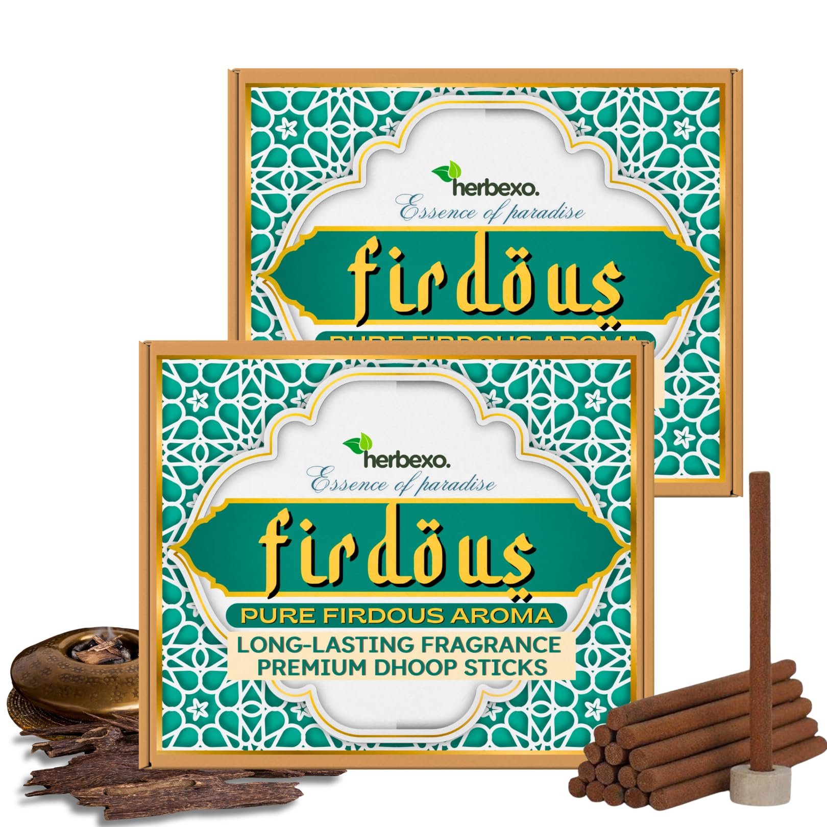 Firdous Dhoop Sticks | A Garden of Paradise Scent with Pure Attar | Fresh, Floral & Musky Aroma for Pooja, Meditation, and Positivity | Charcoal Free Herbal Dhoop Sticks-picture-30