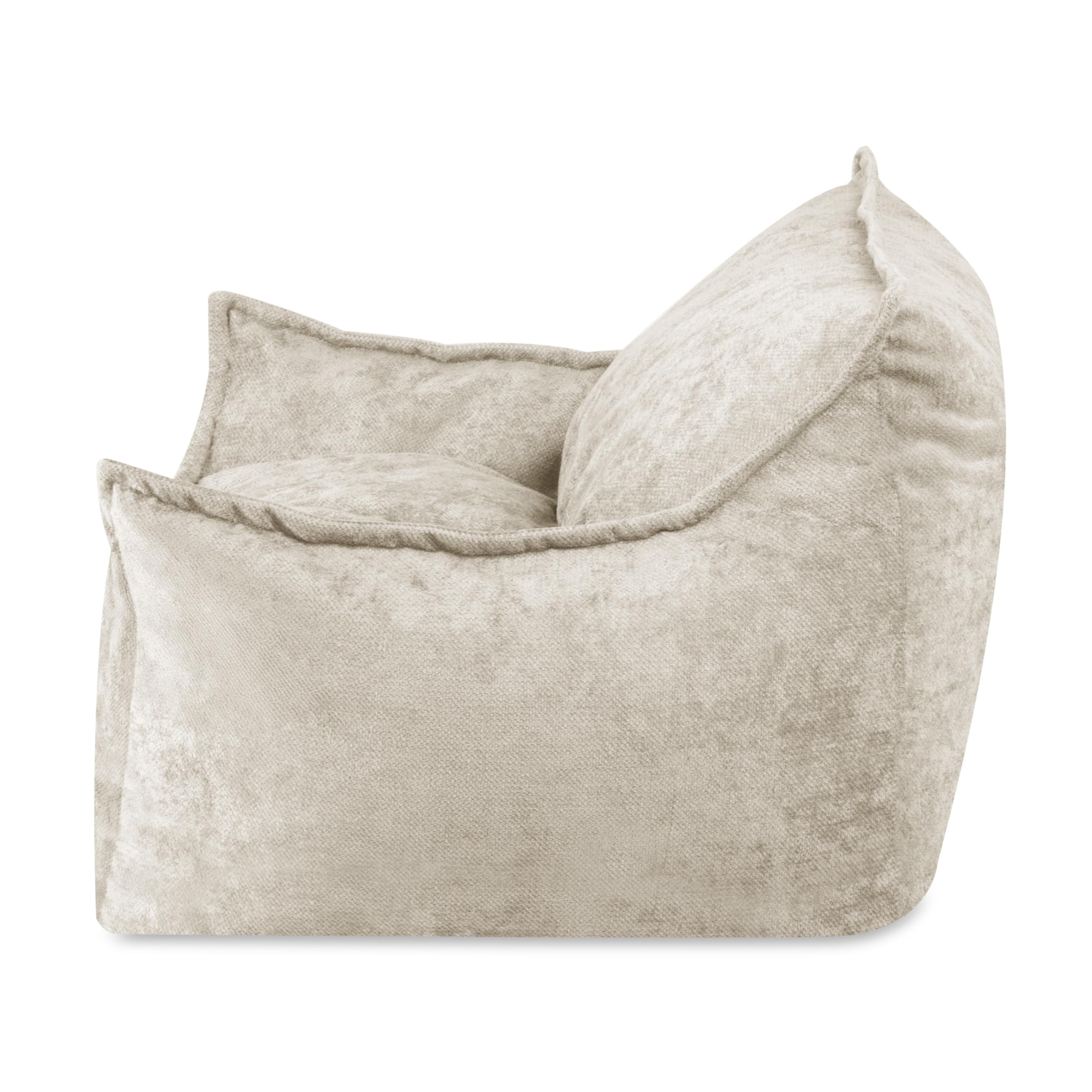 MISIOO Kinder Sessel Roya Chenille – Kindersessel für Kinderzimmer, Weicher Sitzsack Kinder, Bodensessel Bean Bag Sofa, Premium Szenila, 80x73x58 cm