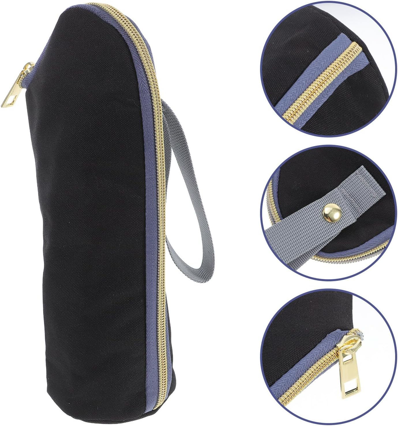 Insulated Bottle Carrier Bag for Nursing Moms Portable Stroller Hanging Milk Bottle Warmer Sleeve with Zippered Oxford Cloth Organizer