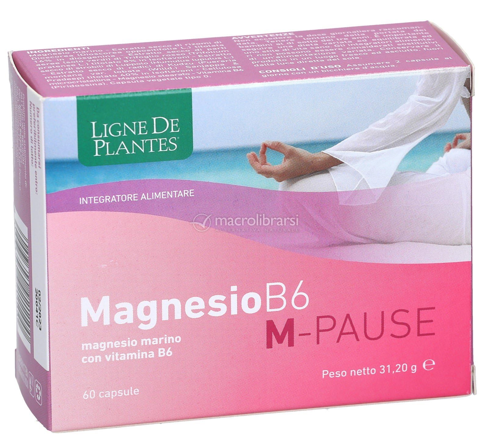 Ligne De Plantes Magnesio B6 M-Pause 60Caps-image