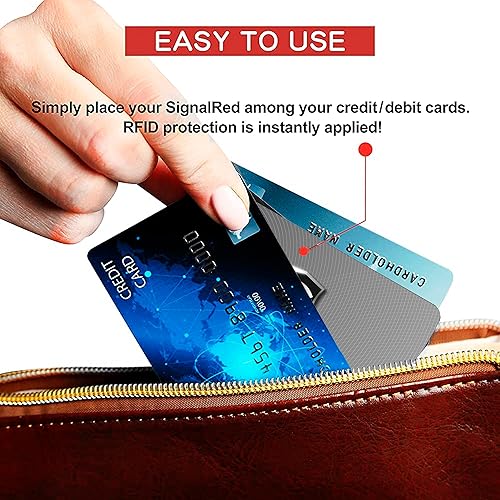 Miniatura 5 de SaiTech IT Tarjeta de bloqueo RFID, una tarjeta protege todo el monedero, NFC sin contacto, protector de tarjeta de crédito bancario sin contacto
