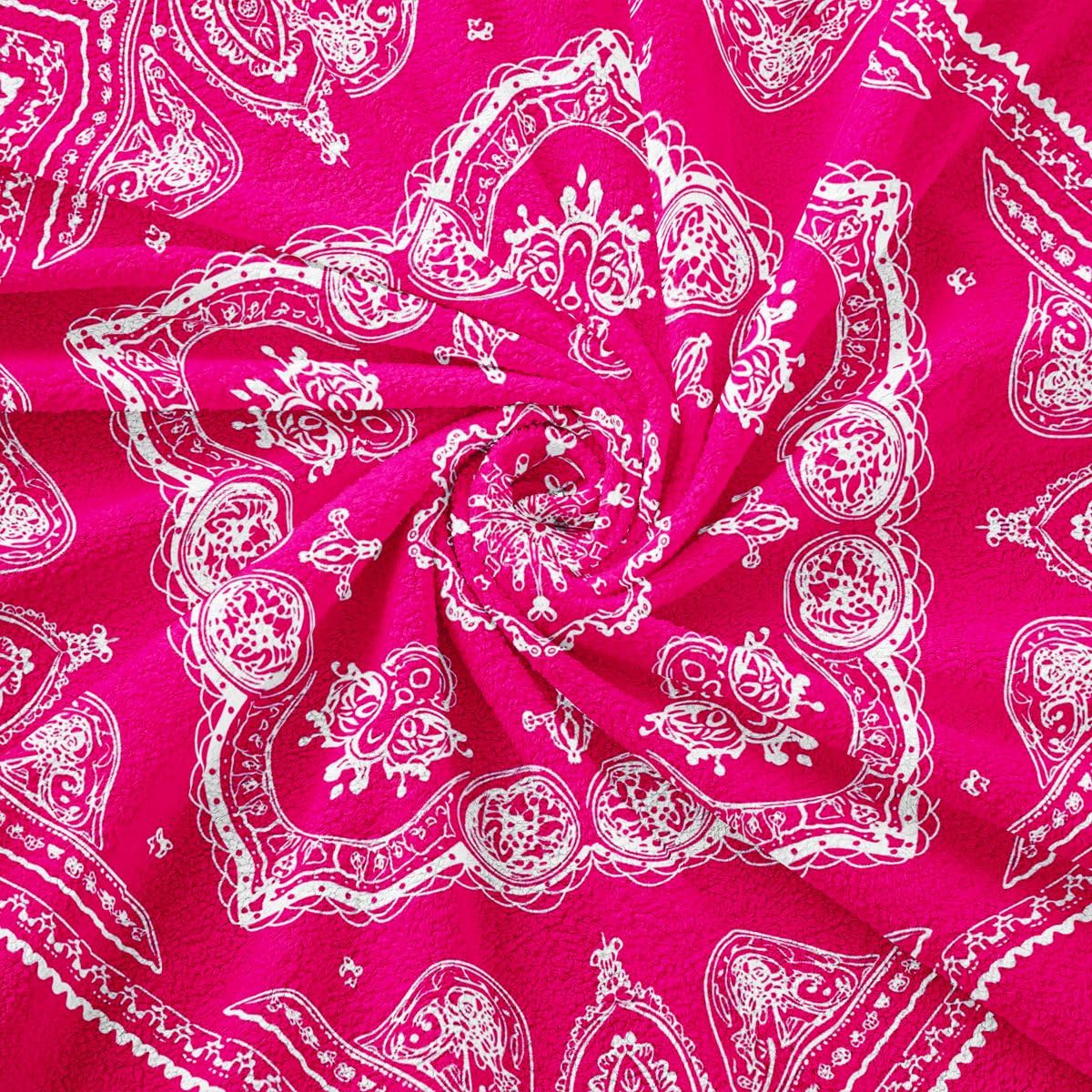 Homewish Funda de sofá de damasco floral rosa intenso, 180 x 340 cm