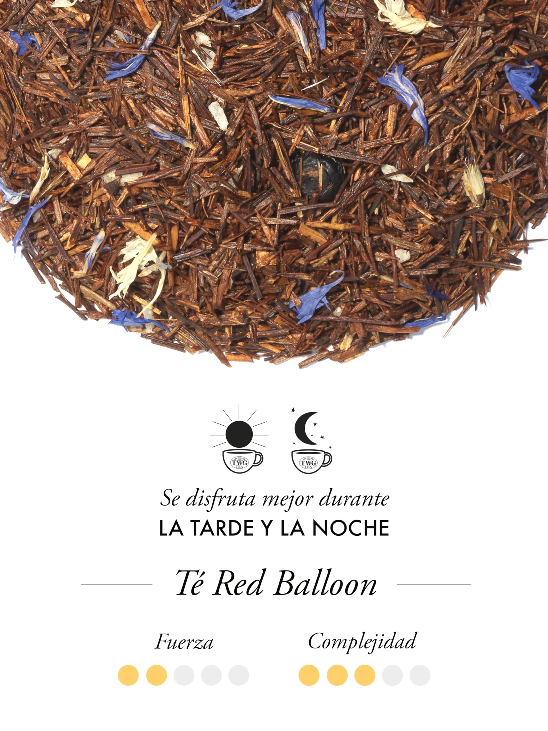 TWG Tea | Red Balloon Tea | Té de Rooibos | Coco y Arándanos | Lata Alta Costura, 100G | Caja de Regalo Originales