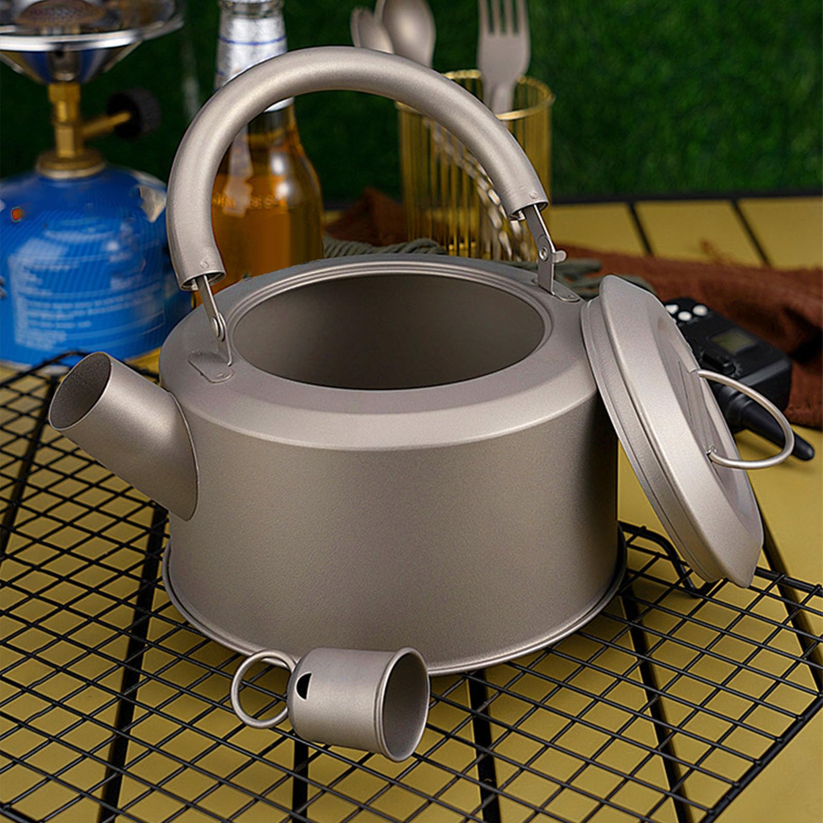 Tetera Ti, Diseño Portátil Ligero de 1200 Ml