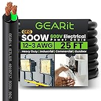 Vista 11 de GearIT Cable de alimentación portátil 14/4 14 AWG (100 pies – 4 conductores) SOOW 600V calibre 14 cable eléctrico para motor, luces portátiles