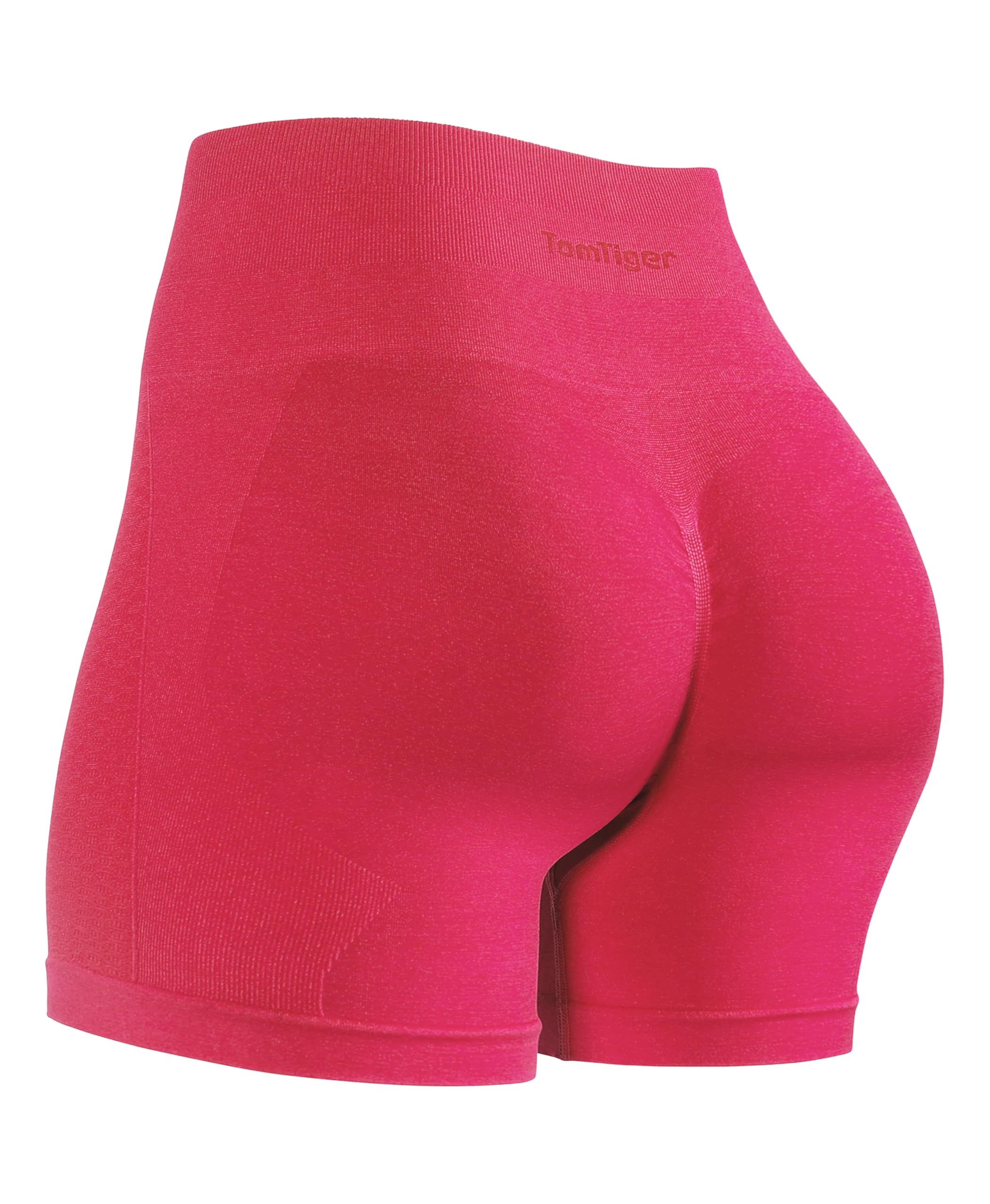 TomTiger Women's Athletic Seamless Shorts High Waisted Squat Proof Tummy Control Exercise Shorts Women