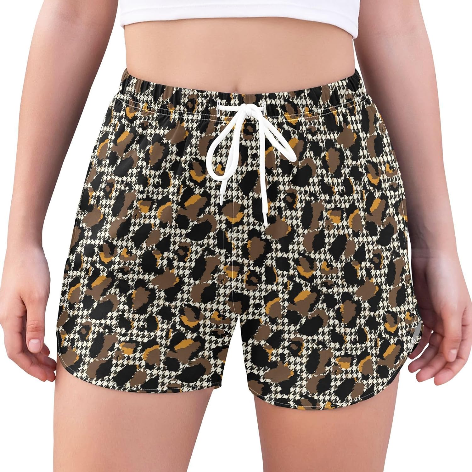 【ニック】LEOPARD PATTERNED SWEAT SHORTS IS3095_NATLEO_F.jpg?v=1700693259