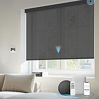 Vista 36 de Persianas motorizadas de filtrado de luz compatibles con Alexa Google, persianas inteligentes automáticas, control remoto, 70% opacas, color blanco