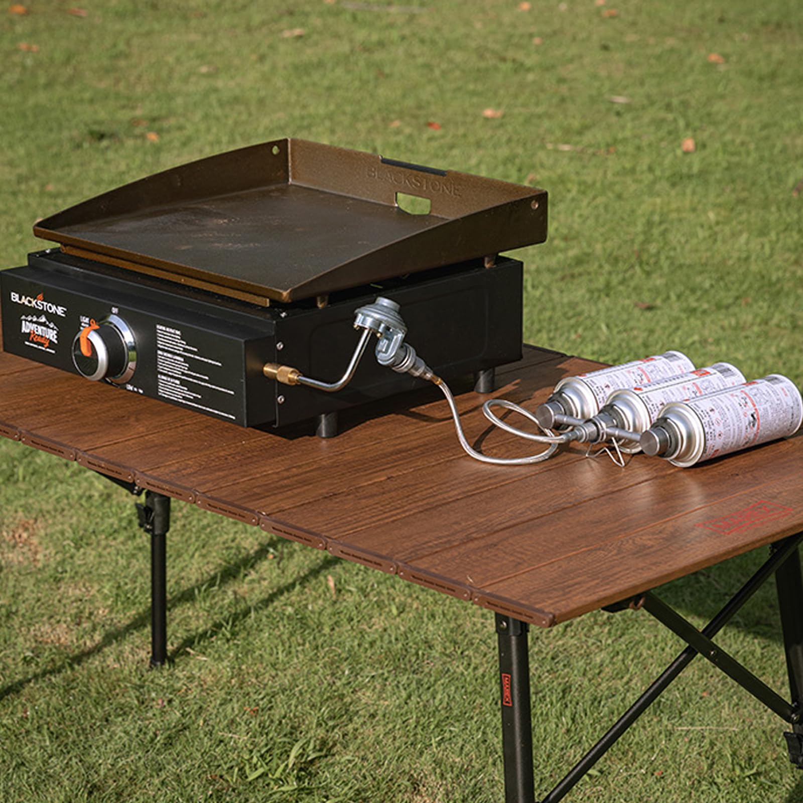 Campingmoon - Adattatore per tubo del gas da campeggio per valvola Lindal EN417 a vite, contenitore e dispositivo da 100 cm