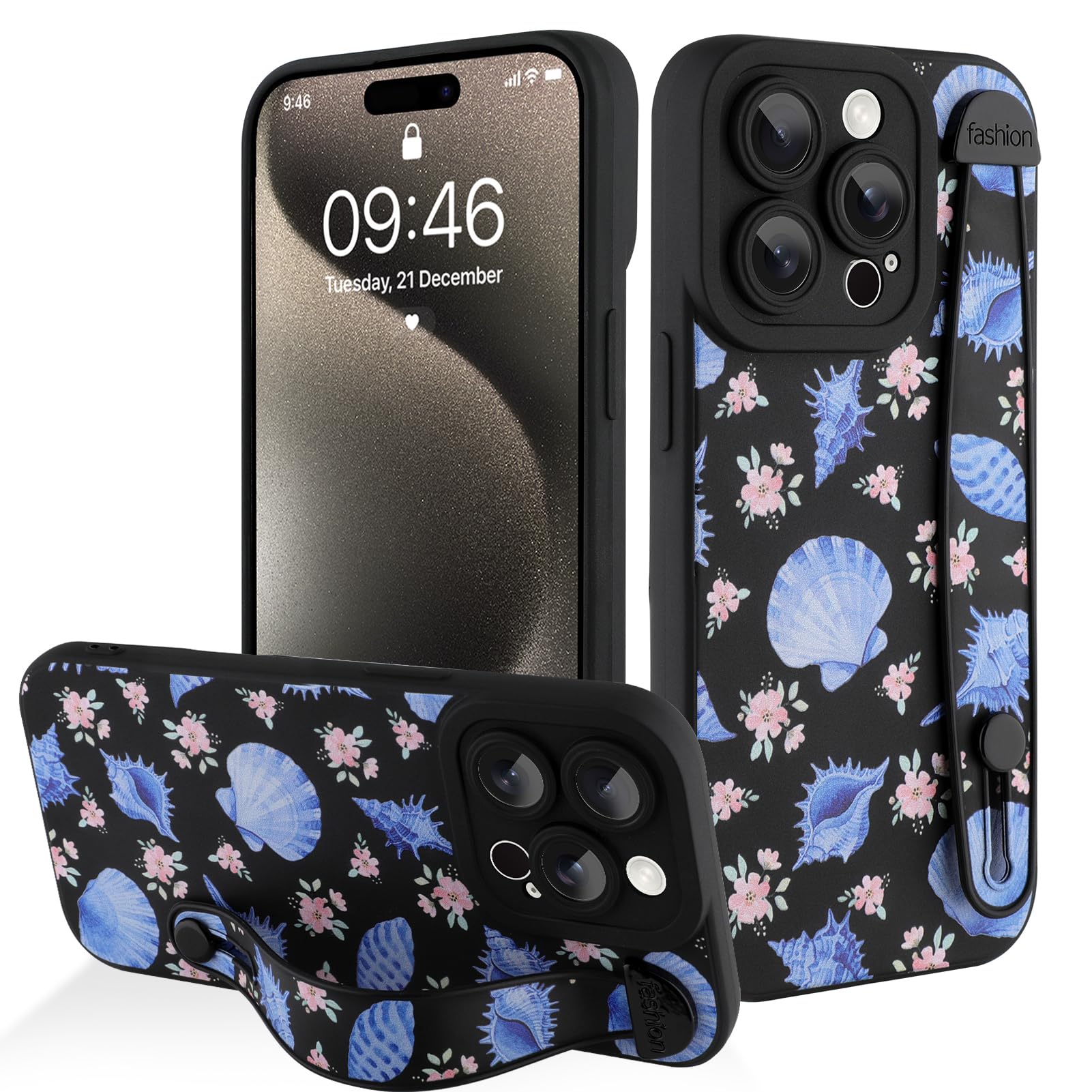 Coque iPhone 15 Pro antichoc sangle souple pour éviter les chutes de mobile - 7