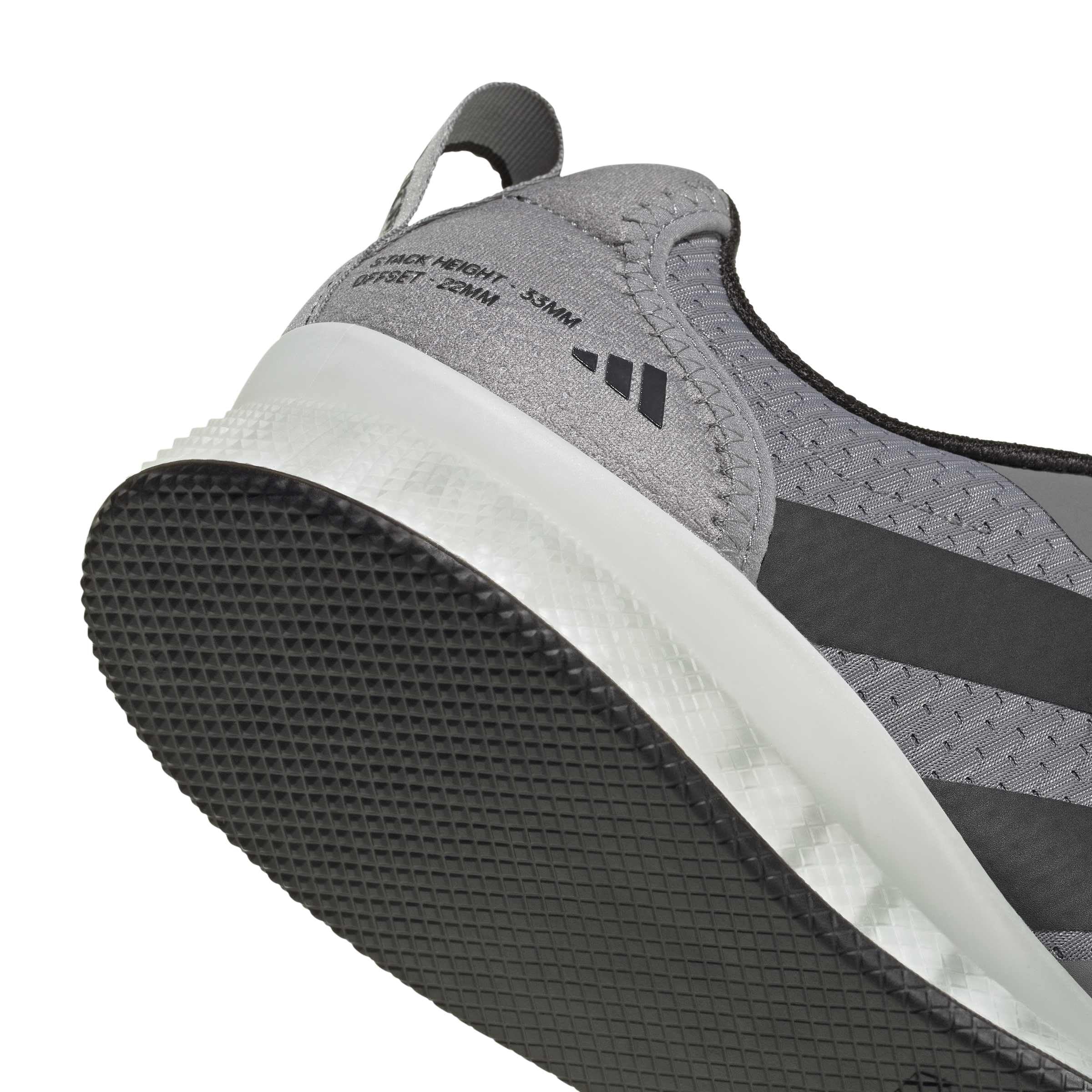 adidas Unisex Adulto Adipower Weightlifting 3 Shoes, Grey/Carbon/Core Black, 45 1/3 EU