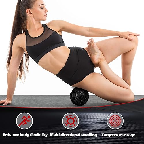 Miniatura 3 de Tetop Fitness - Pelota de masaje muscular, 3.15 pulgadas, pelota de terapia para masaje de puntos de activación, liberación miofascial, pelota de