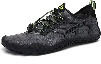 UBFEN Mens Womens Water Shoes Aqua Shoes Swim Shoes Beach Sports Quick Dry Barefoot for Boating Fishing Diving Surfing with Drainage Driving Yoga Upstream