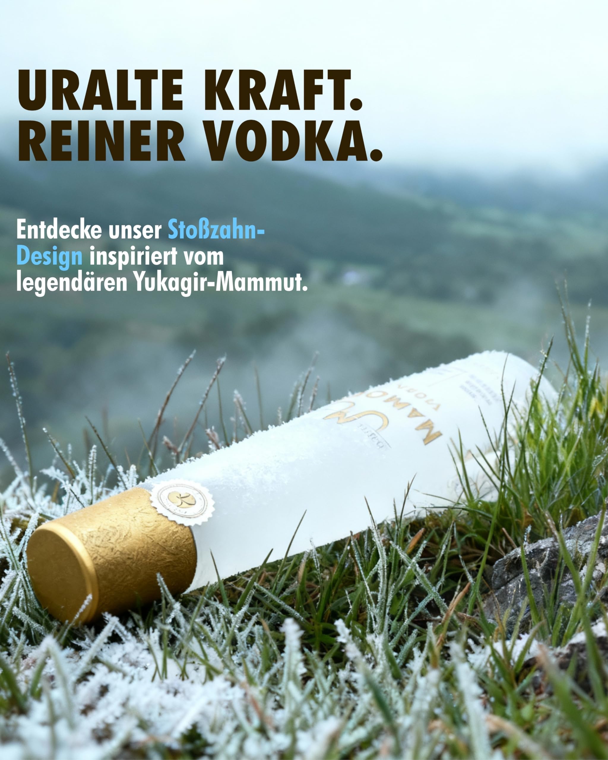 MAMONT Vodka 40% Vol. 700 ml Single Estate Georgien 6-fach destilliert Designflasche
