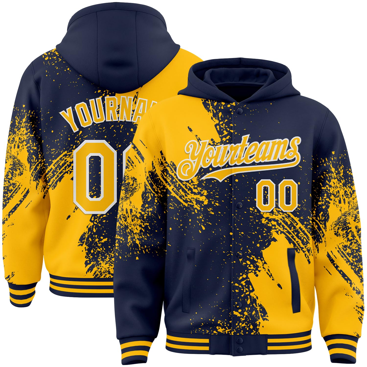 Custom Baseball Team Hooded Jacket Personalized Novelty Varsity Jackets Bomber Jerseys for Men Women Boys Girls