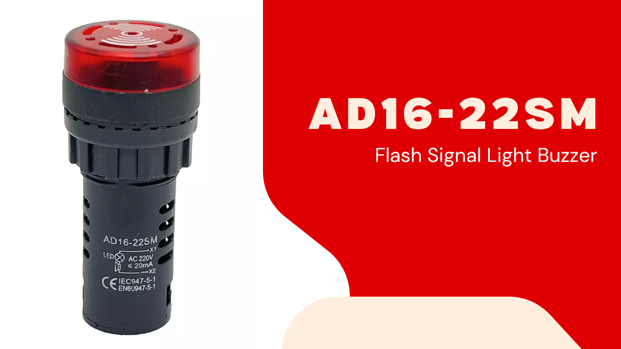 Watch Flash led alarm indicator light buzzer AD16-22SM on Amazon Live