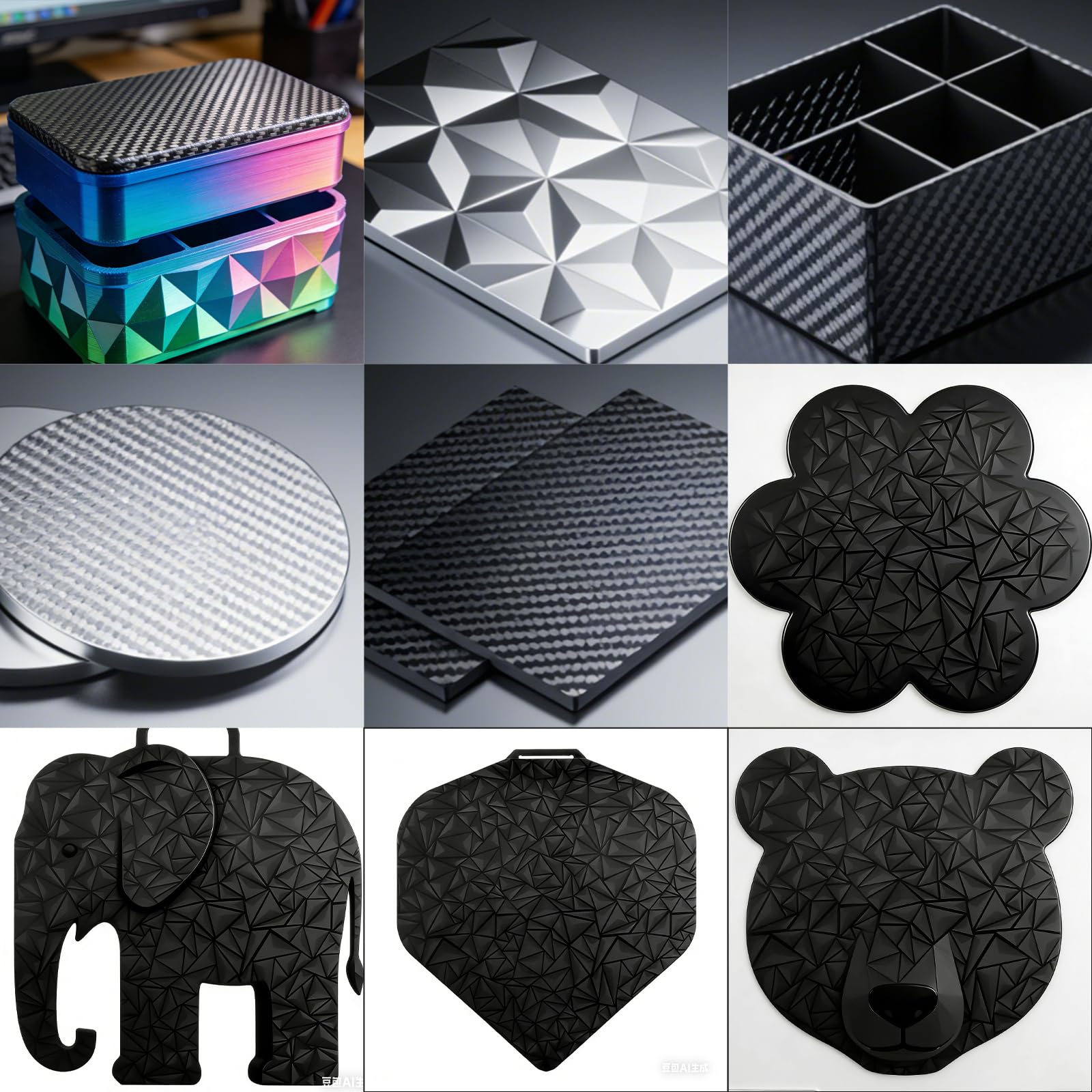 PEO+PET płyta drukująca do Bambulab P1S/A1/X1C/P1P/X, dwustronna teksturowana 257 x 257 mm, gładka magnetyczna sprężyna, kompatybilna z PLA, TPU, PETG do drukarki 3D Bambu Lab