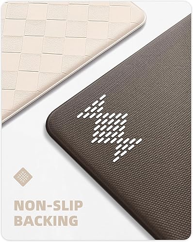 Miniatura 5 de Color G - Alfombras de cocina extra largas antideslizantes, tapetes de cocina para suelo acolchados antifatiga, tapetes de cocina acolchados de