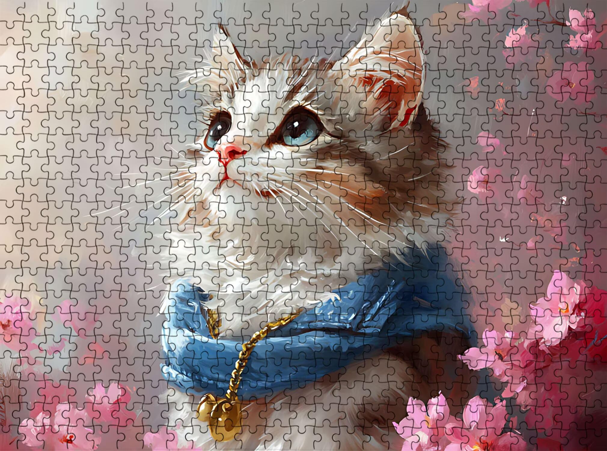 gatto animale domestico Puzzle 6000 Pezzi per Adulti, Puzzle in Legno -Collezione Classica con Poster Incluso - Sfida di Concentrazione e Passatempo Antistress, Gioco per Famiglia, 179 x 105 cm f0-681