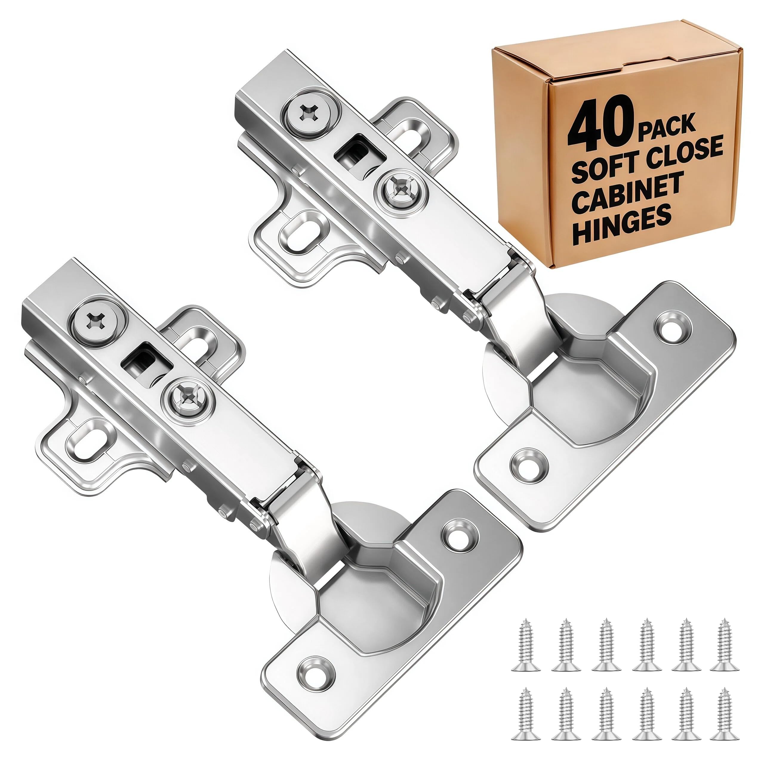 Soft Close Cabinet Hinges - Frameless Full Overlay -14